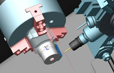 Mill-turn-sprutcam